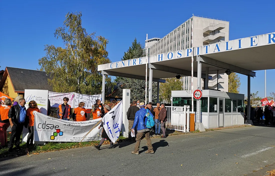 Manifestation CDSAE Centre Hospitalier de Blois 281021